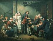 Jean Baptiste Greuze l accordee de village oil on canvas